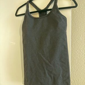 lululemon athletica Charcoal Ribbed Tank Top